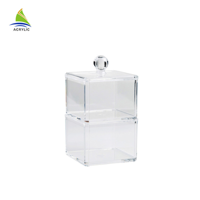 New Style Vanity Container Nhôm Acrylic Trang Điểm Hộp Lưu Trữ
