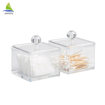 New Style Vanity Container Nhôm Acrylic Trang Điểm Hộp Lưu Trữ