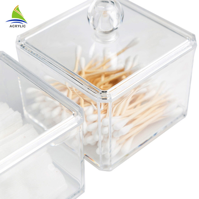 New Style Vanity Container Nhôm Acrylic Trang Điểm Hộp Lưu Trữ