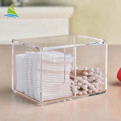 Thời trang nóng bán lật mỹ phẩm Acrylic trang điểm bông hộp