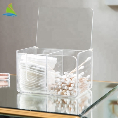 Thời trang nóng bán lật mỹ phẩm Acrylic trang điểm bông hộp