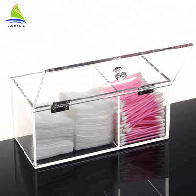 Rõ ràng bông Pad và Q-Tip tổ chức bông tăm bông chủ