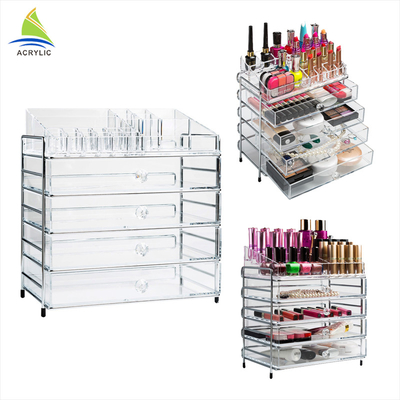 Trung tâm mua sắm chuyên nghiệp Acrylic ngăn kéo trang điểm tổ chức