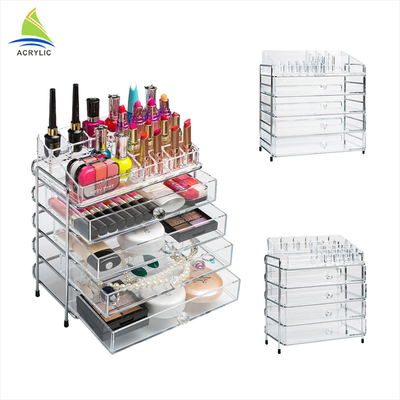 Trung tâm mua sắm chuyên nghiệp Acrylic ngăn kéo trang điểm tổ chức