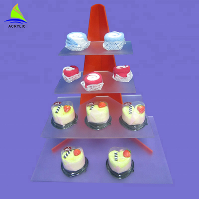 Tùy chỉnh Acrylic Bánh Khay Cupcake Đứng Tùy Chỉnh Độ Dày Chứng Nhận CE