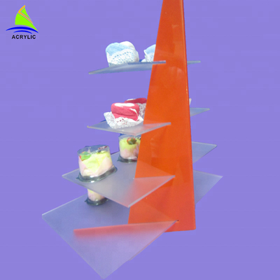 Tùy chỉnh Acrylic Bánh Khay Cupcake Đứng Tùy Chỉnh Độ Dày Chứng Nhận CE