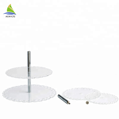 Professional Bốn Layers Vòng Hiển thị Acrylic Risers Biểu trưng tùy chỉnh