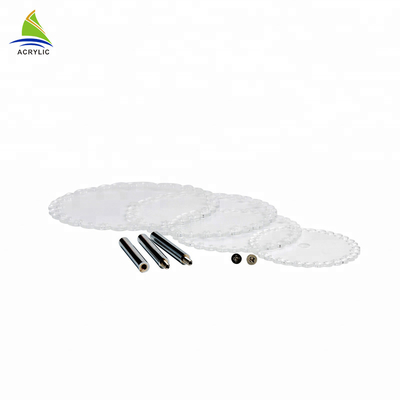 Quảng trường tráng miệng Cupcake Tháp Acrylic bánh đứng cao độ cứng và độ phẳng