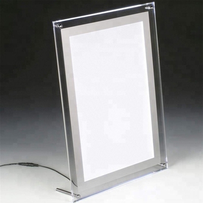Nhà máy Tùy Chỉnh Kích Thước Acrylic Tường Led Đăng Chủ / Acrylic Led Menu Chủ