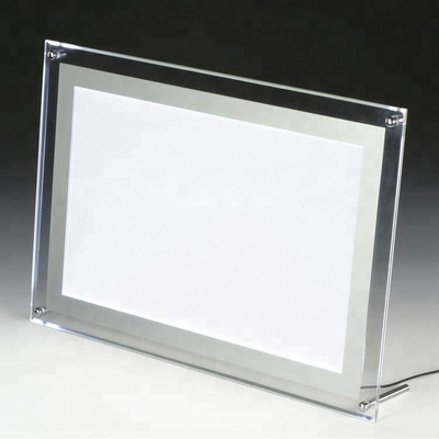 Nhà máy Tùy Chỉnh Kích Thước Acrylic Tường Led Đăng Chủ / Acrylic Led Menu Chủ