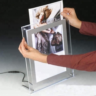 Nhà máy Tùy Chỉnh Kích Thước Acrylic Tường Led Đăng Chủ / Acrylic Led Menu Chủ