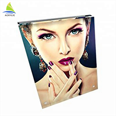 Flatness thời trang rõ ràng Acrylic Picture Frames cho nhà cung cấp văn phòng trang trí