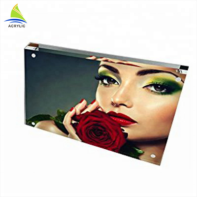 Flatness thời trang rõ ràng Acrylic Picture Frames cho nhà cung cấp văn phòng trang trí