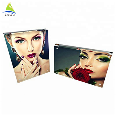 Flatness thời trang rõ ràng Acrylic Picture Frames cho nhà cung cấp văn phòng trang trí