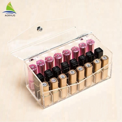 Trong suốt acrylic trang điểm son môi hiển thị trường hợp tạo nên tổ chức