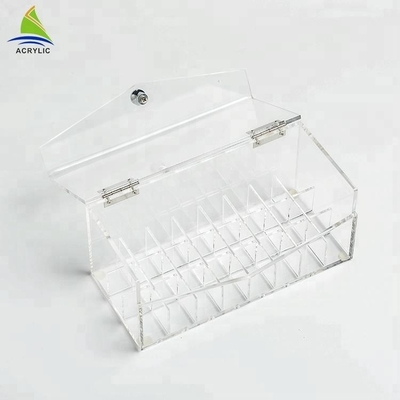 Trong suốt acrylic trang điểm son môi hiển thị trường hợp tạo nên tổ chức