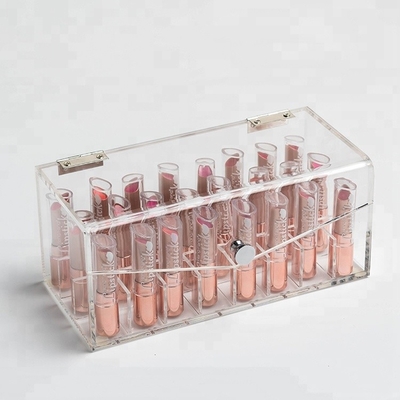 Trong suốt acrylic trang điểm son môi hiển thị trường hợp tạo nên tổ chức
