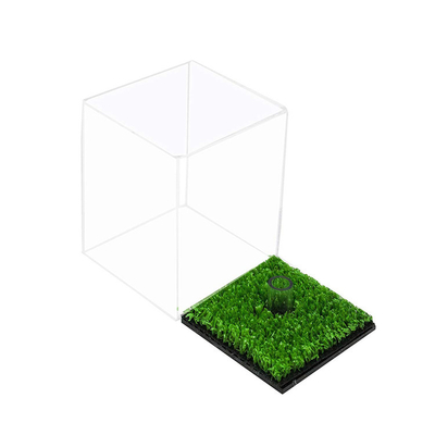 Quảng trường hiện đại nhỏ Acrylic Golf bóng hiển thị hộp độ cứng cao phẳng