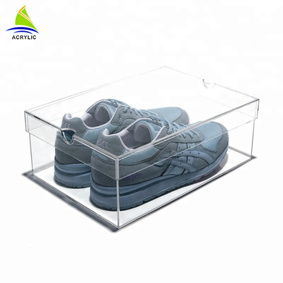 Quảng cáo tùy chỉnh được thực hiện tại Trung Quốc cho hộp đựng giày acrylic rõ ràng