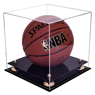 PMMA Acrylic Cube Hiển thị trường hợp Acrylic bóng rổ Display Case Long dịch vụ cuộc sống