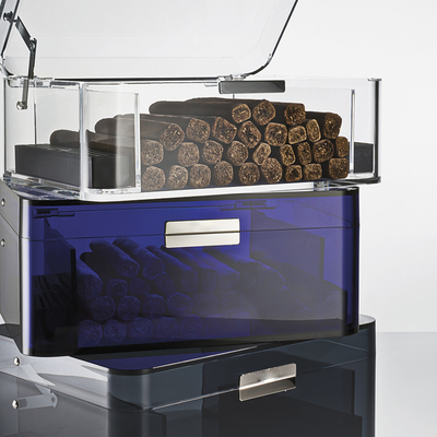 Top grade tùy chỉnh humidor acrylic cigar hiển thị hộp