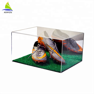 Hộp trình bày acrylic trong suốt rõ ràng hộp giày acrylic Plexiglass với nắp