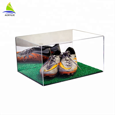 Hộp trình bày acrylic trong suốt rõ ràng hộp giày acrylic Plexiglass với nắp