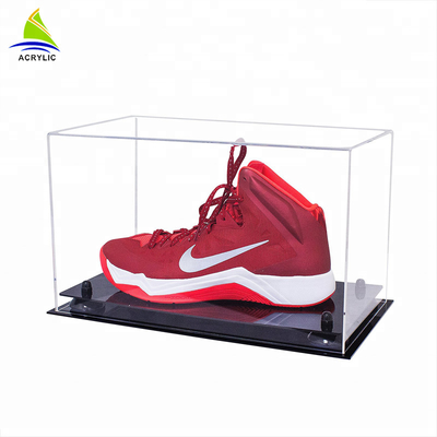 Hộp trình bày acrylic trong suốt rõ ràng hộp giày acrylic Plexiglass với nắp