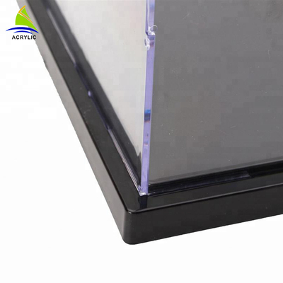 Cao Gloss Quảng trường Acrylic Hiển thị Box Luxury truy cập hàng đầu trang trí Customized Clear Box