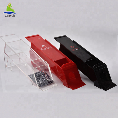 Hộp lưu trữ acrylic dùng một lần in hộp thiếc đen Hộp đựng bút acrylic
