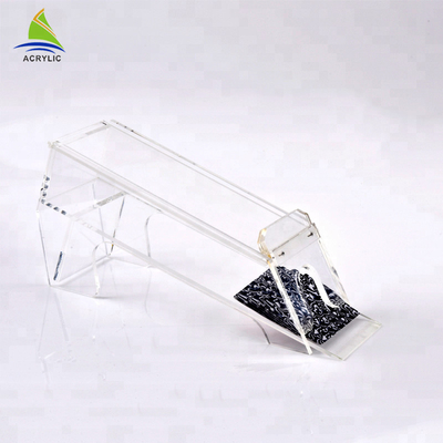 Hộp lưu trữ acrylic dùng một lần in hộp thiếc đen Hộp đựng bút acrylic