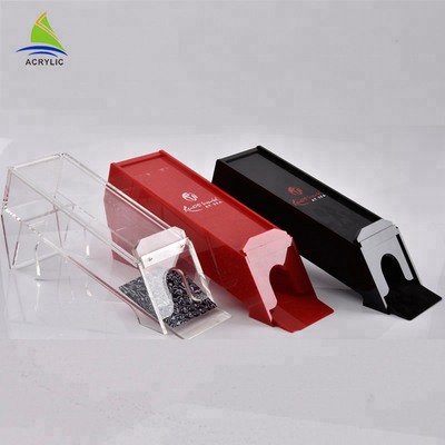 Hộp lưu trữ acrylic dùng một lần in hộp thiếc đen Hộp đựng bút acrylic