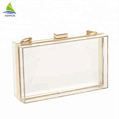 Hợp thời trang chuyên nghiệp rõ ràng tùy chỉnh Acrylic túi ly hợp 18 × 4,5 × 11 Cm chứng nhận CE
