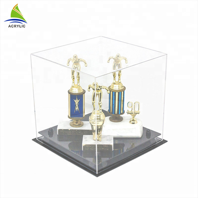 Tùy chỉnh hộp hiển thị acrylic đơn mô hình nhà Cube in lụa màn hình