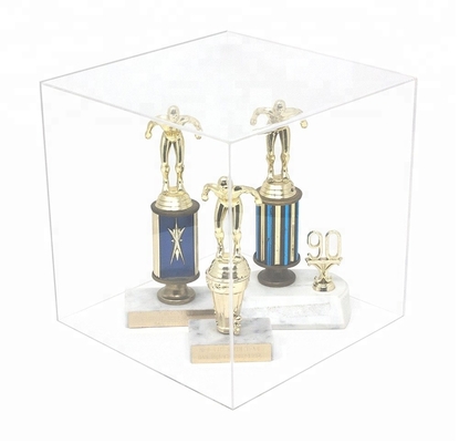 Tùy chỉnh hộp hiển thị acrylic đơn mô hình nhà Cube in lụa màn hình