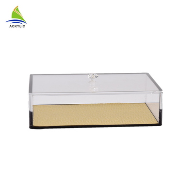 Hộp acrylic vuông trong suốt Plexiglass Hộp nhân sâm vuông acrylic