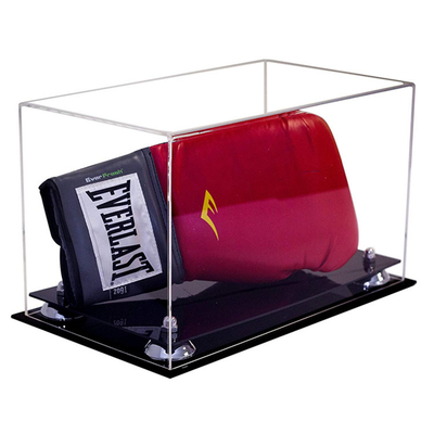 Eco - Thân thiện Acrylic Hiển thị Container Rõ ràng Acrylic Lucite Boxing Glove Display Case