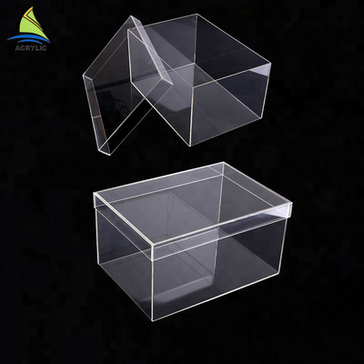 Hộp đựng giày Acrylic rõ ràng bằng thủy tinh hữu cơ