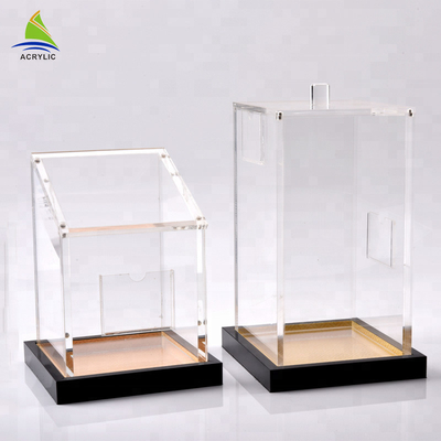 Stackable rõ ràng Acrylic lưu trữ hộp Acrylic lưu trữ container tùy chỉnh hình dạng