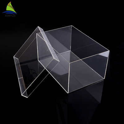 Showcase Clear Acrylic lưu trữ Box, Custom Acrylic giày Box Display khắc Logo