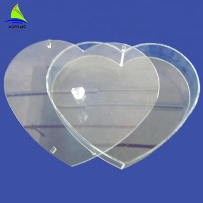 Rõ ràng Acrylic hoa hồng hộp tùy chỉnh độ dày với &quot;Love Sweet&quot; Thư