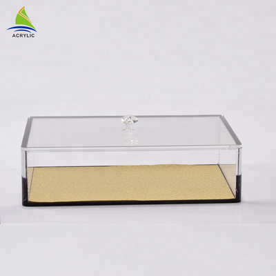 Dập nổi quầy Acrylic hộp lưu trữ quà tặng nhân sâm hộp lụa màn hình in ấn