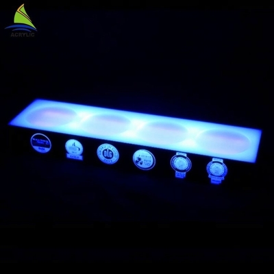 Thiết kế hiện đại rõ ràng Led Chai Display Led Acrylic Wine Bottle Display Rack