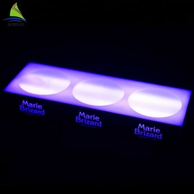 Thiết kế hiện đại rõ ràng Led Chai Display Led Acrylic Wine Bottle Display Rack