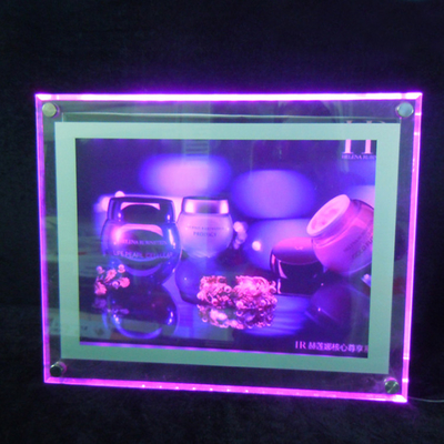 Rõ ràng tường acrylic dẫn ánh sáng hộp dấu hiệu ban acrylic hộp đèn quảng cáo