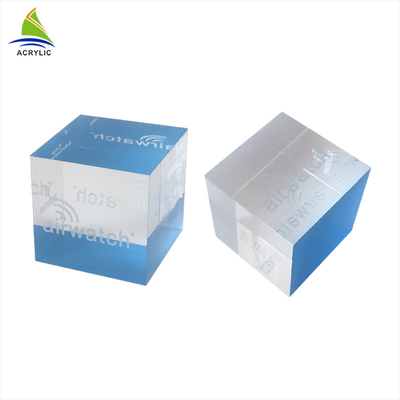 Hiển thị khung ảnh acrylic rắn tùy chỉnh acrylic giá vuông khối dấu hiệu chủ