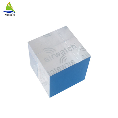 Hiển thị khung ảnh acrylic rắn tùy chỉnh acrylic giá vuông khối dấu hiệu chủ