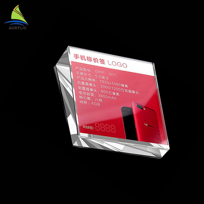 Khắc tự làm rõ ràng rắn logo dấu hiệu hiển thị acrylic khối