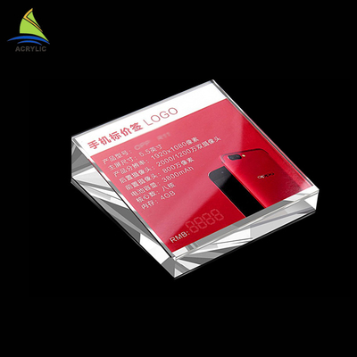 Khắc tự làm rõ ràng rắn logo dấu hiệu hiển thị acrylic khối