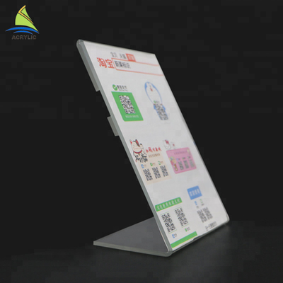 Tùy chỉnh rõ ràng Acrylic Slanted thiết kế trình đơn giữ acrylic Đăng